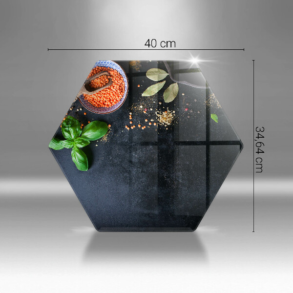 Glas Ceranfeldabdeckung Spritzschutz Schüsseln mit Gewürzen