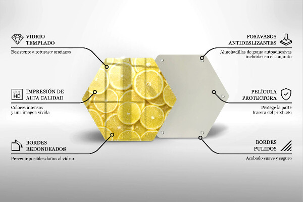 Glas Ceranfeldabdeckung Zitronenfrucht
