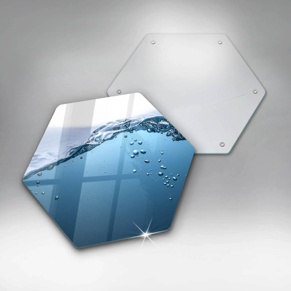 Glas Herdabdeckplatte Blaues Wasser