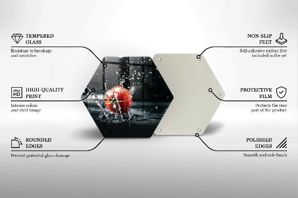 Glas Herdabdeckplatte Tomate in Wasser