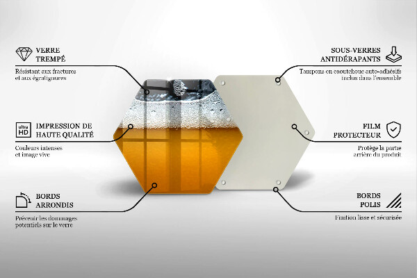 Glas Herdabdeckplatte Bierschaum trinken