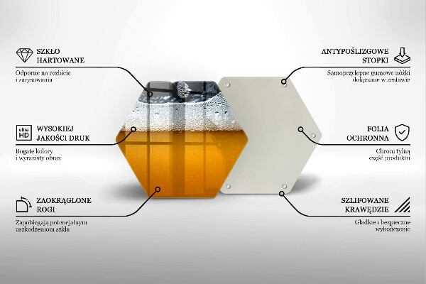 Glas Herdabdeckplatte Bierschaum trinken