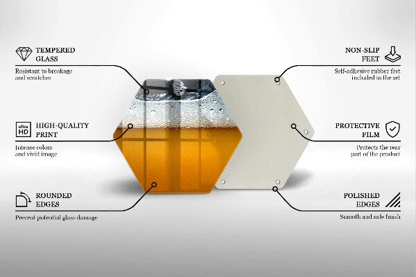 Glas Herdabdeckplatte Bierschaum trinken