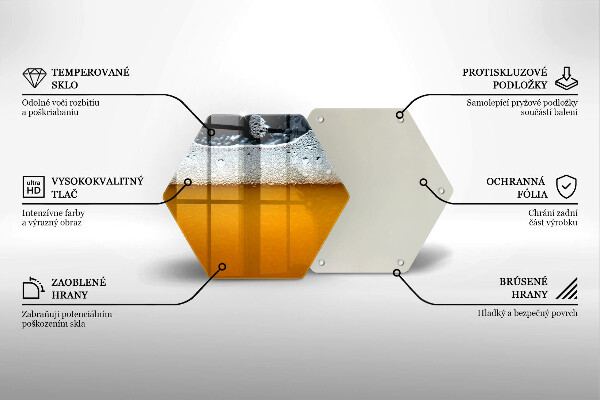 Glas Herdabdeckplatte Bierschaum trinken