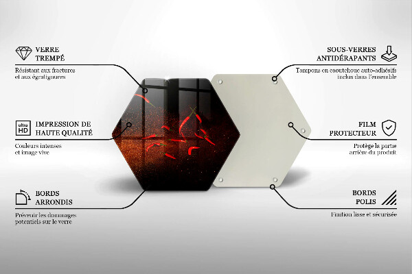 Glas Herdabdeckplatte Scharfe Chilischoten