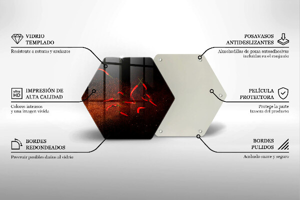 Glas Herdabdeckplatte Scharfe Chilischoten