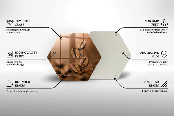 Glas Herdabdeckplatte Kaffeebohnen