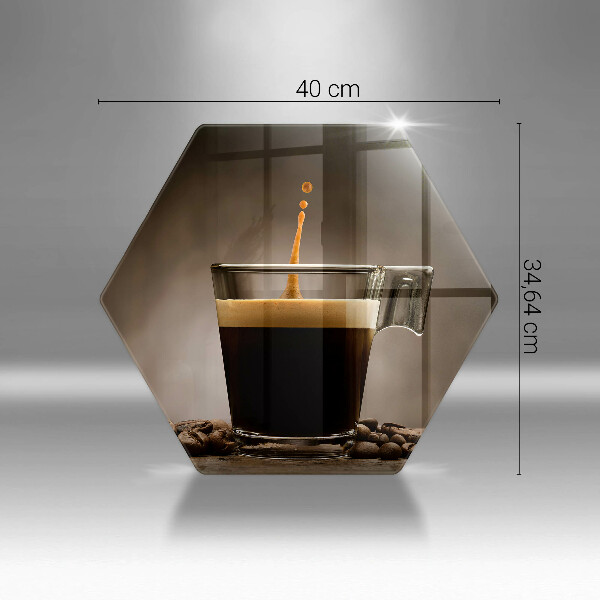 Glas Herdabdeckplatte Glas und Kaffeebohnen