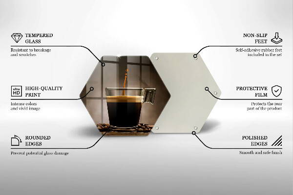 Glas Herdabdeckplatte Glas und Kaffeebohnen