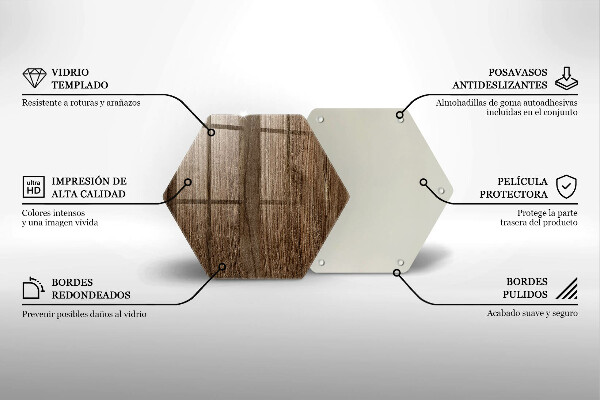 Glas Herdabdeckplatte Holzstruktur