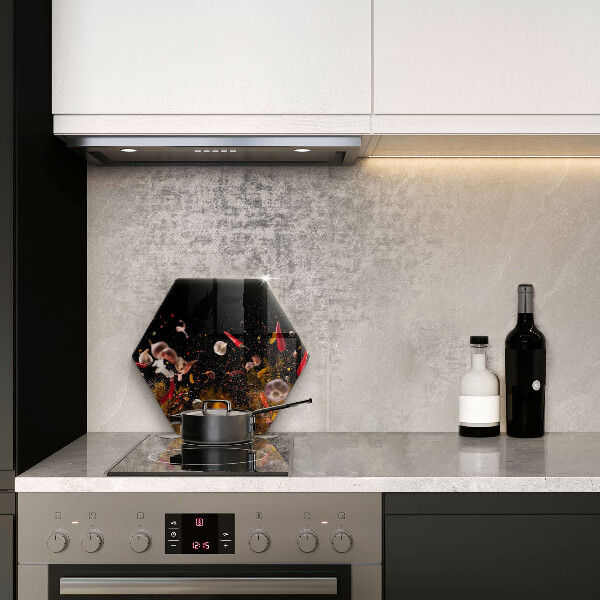 Glas Herdabdeckplatte Scharfe Gewürze