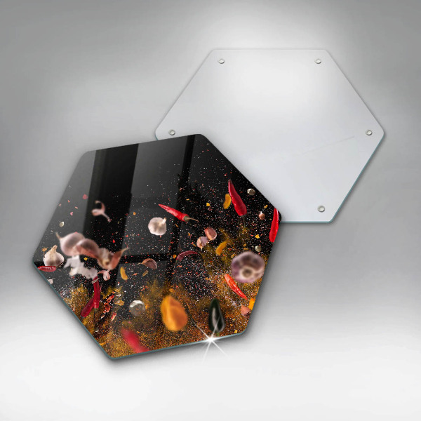 Glas Herdabdeckplatte Scharfe Gewürze