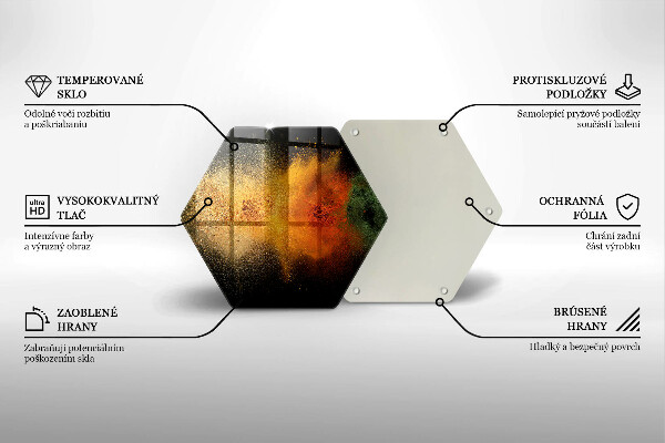 Glas Herdabdeckplatte Bunte Gewürze