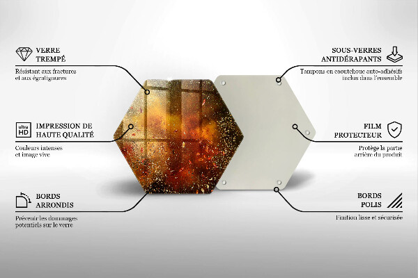Glas Herdabdeckplatte Bunte Gewürze