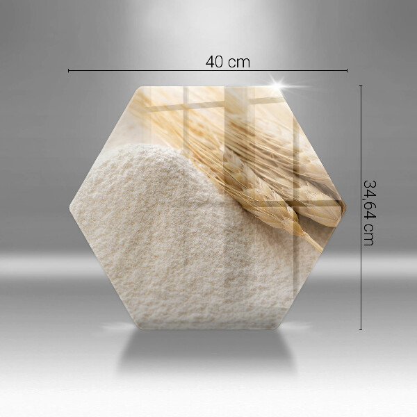 Glas Herdabdeckplatte Mehl und Ähren