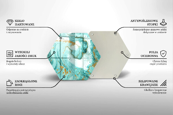 Glas Herdabdeckplatte Blaue Abstraktion