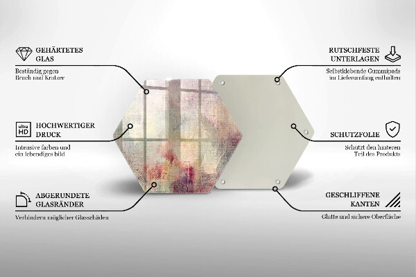 Glas Herdabdeckplatte Malen Sie den Texturhintergrund