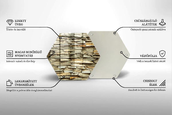 Glas Herdabdeckplatte Dekorative Steine