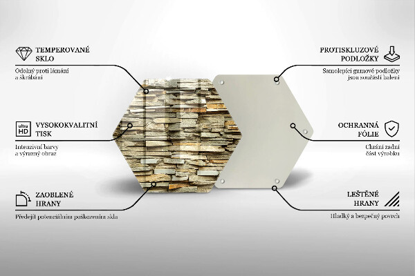 Glas Herdabdeckplatte Dekorative Steine