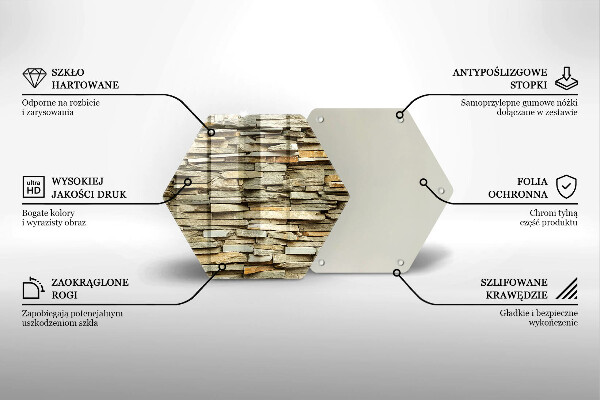 Glas Herdabdeckplatte Dekorative Steine