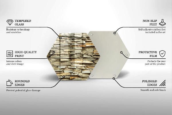 Glas Herdabdeckplatte Dekorative Steine