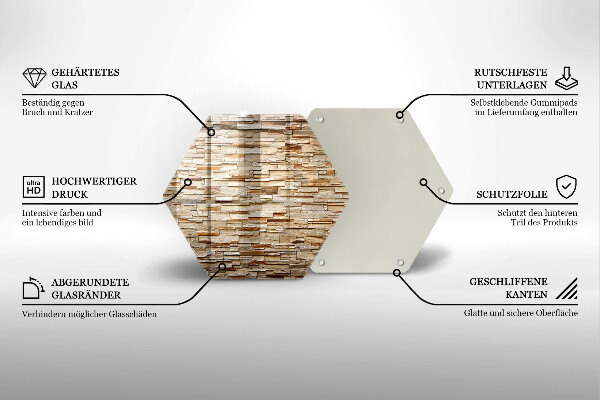 Glas Herdabdeckplatte Textur von dekorativen Steinen