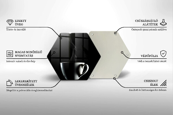 Glas Herdabdeckplatte Eine Tasse Tee