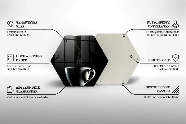 Glas Herdabdeckplatte Eine Tasse Tee