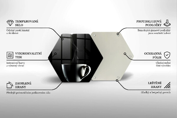 Glas Herdabdeckplatte Eine Tasse Tee