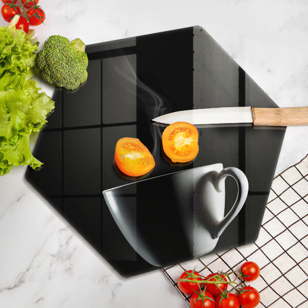 Glas Herdabdeckplatte Eine Tasse Tee