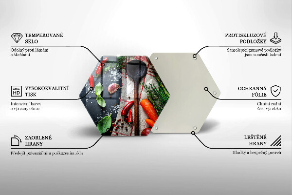 Glas Herdabdeckplatte Küchenessen