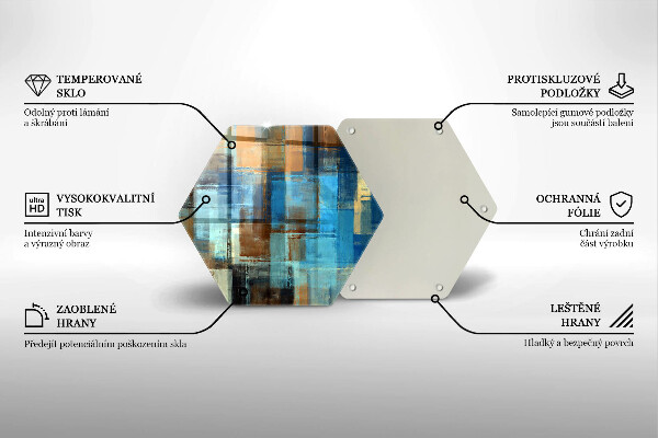 Glas Ceranfeldabdeckung Gemalter Hintergrund