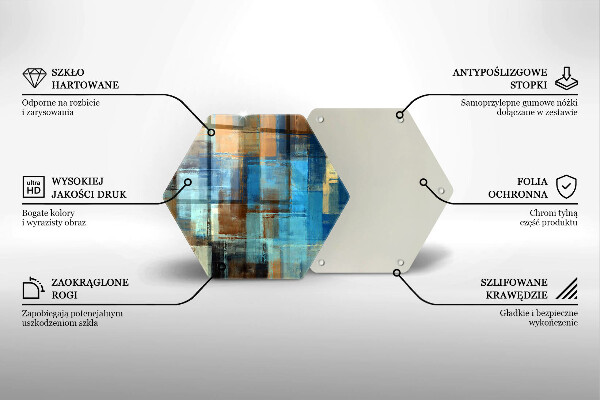 Glas Ceranfeldabdeckung Gemalter Hintergrund