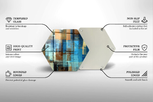 Glas Ceranfeldabdeckung Gemalter Hintergrund