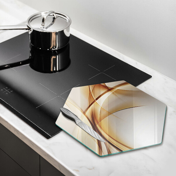 Glas Herdabdeckplatte Abstrakte Formen
