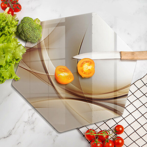 Glas Herdabdeckplatte Abstrakte Formen