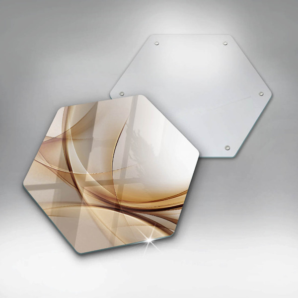 Glas Herdabdeckplatte Abstrakte Formen