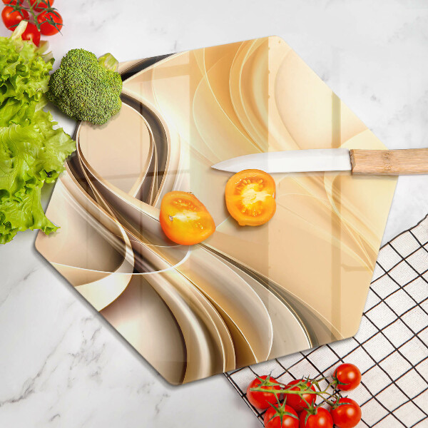 Glas Herdabdeckplatte Rauchabstraktion