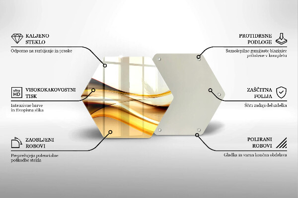 Glas Herdabdeckplatte Abstrakte Rauchlinien
