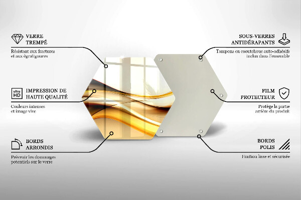 Glas Herdabdeckplatte Abstrakte Rauchlinien