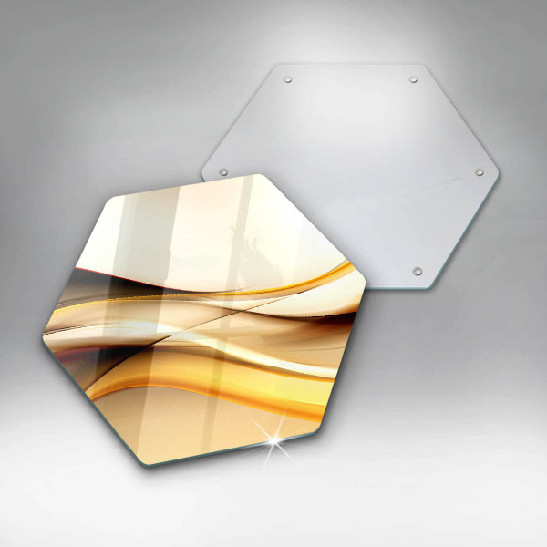 Glas Herdabdeckplatte Abstrakte Rauchlinien