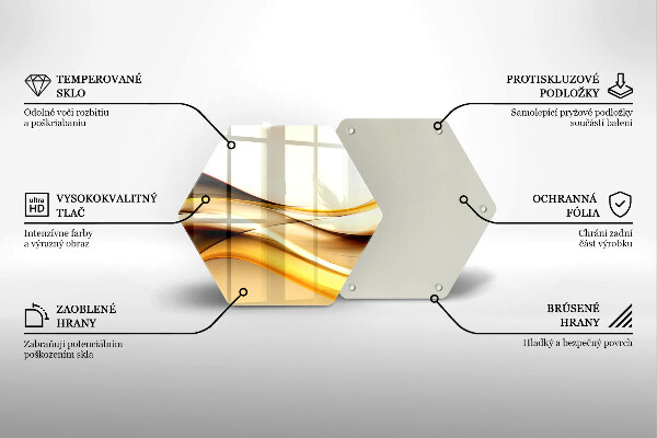 Glas Herdabdeckplatte Abstrakte Rauchlinien