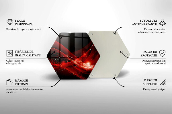 Glas Herdabdeckplatte Moderne Abstraktion