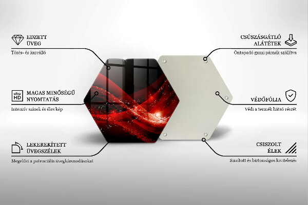 Glas Herdabdeckplatte Moderne Abstraktion