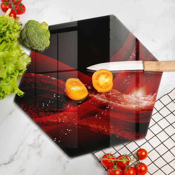 Glas Herdabdeckplatte Moderne Abstraktion