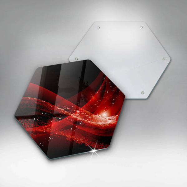 Glas Herdabdeckplatte Moderne Abstraktion