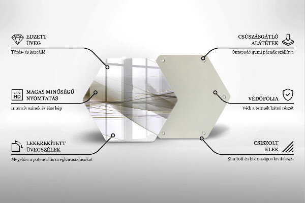 Glas Herdabdeckplatte Abstraktes Liniendesign