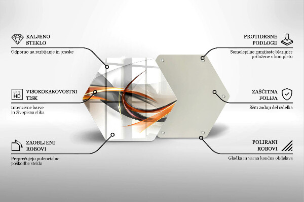 Glas Herdabdeckplatte Moderne Formen