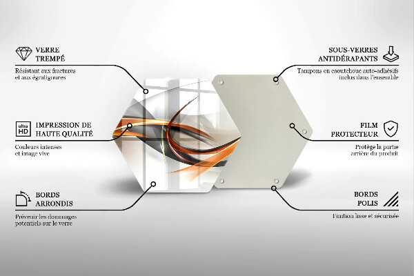 Glas Herdabdeckplatte Moderne Formen
