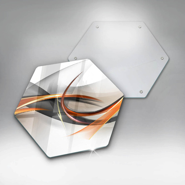 Glas Herdabdeckplatte Moderne Formen